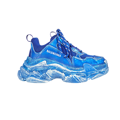 Blue designer sneaker